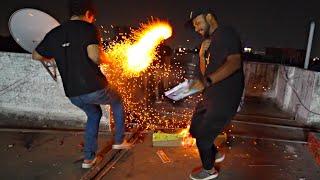 Diwali Rocket Blast Gone Wrong 😱 Testing All SkyShots amp Fire Crackers For Diwali 2023 [upl. by Russel927]