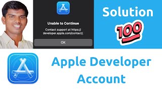 Unable to Continue Contact Apple Developer Program Support  Solution Cant Enroll Now [upl. by Hasen]