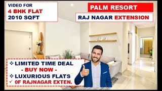 Palm Resort Raj Nagar Extension ☎️ 9560955050  4 bhk in Ghaziabad Ready to move flats in ghaziabad [upl. by Mercier]