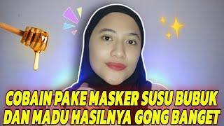 MASKER MADU DAN SUSU BUBUK TERNYATA DAPAT MENGATASI MASALAH KULIT WAJAH KEREN SIH ✨🫵 [upl. by Ateinotna]