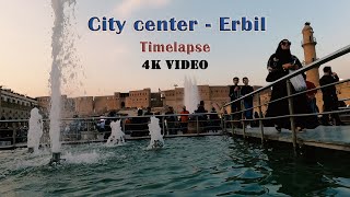 Erbil city center in Timelapse 4k video by gopro hero [upl. by Matazzoni]