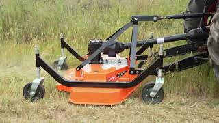 Demonstration of MechMaxx 48in Working Width Finishing Mower for Tractor FM120 [upl. by Ramah]