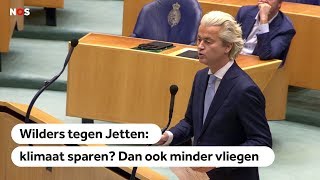 KLIMAAT Ga zelf ook minder vliegen zegt Wilders tegen Jetten [upl. by Prescott]