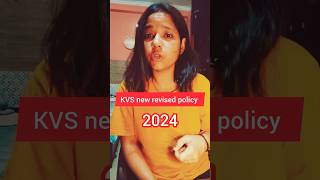 Kendriya Vidyalaya New Revised Admission policy 2024kvsadmission kvs shortsfeed [upl. by Marvel]