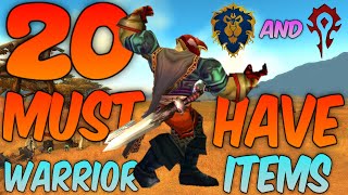 20 MUST HAVE Items For WoW Classic Hardcore Warrior [upl. by Airlie]