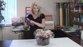 How to Shrink Wrap a Gift Basket [upl. by Ornstead]