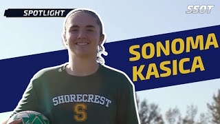 Notre Dame Soccer Commit Sonoma Kasica is Also a Surprising Success Throwing the Javelin [upl. by Ativak450]