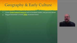 UL5 Lecture 1 Ancient GreeceGeography amp Early Culture [upl. by Dyoll]