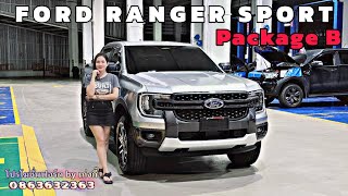 Ford Ranger Sport Package B เสริมหล่อด้วยชุดสปอร์ตบาร์วายแทรคแท้ พร้อมติดสติ๊กเกอร์รอบคัน ฟอร์ด [upl. by Fraya]