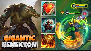 RENEKTON BECOMES A FINAL BOSS WITH THIS ULTRA MEGA TANK BUILD WILD RIFT RUNES amp BUILD [upl. by Nneb]