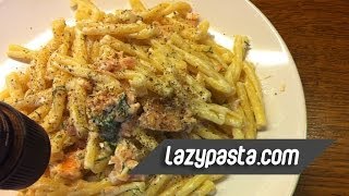 Casarecce with salmon in white sauce  easy pasta recipes by lazy pasta [upl. by Cappella]