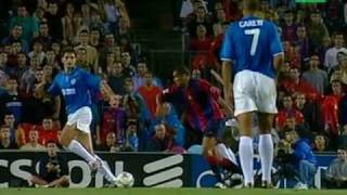 RIVALDO 3 GOALS VS VALENCIA 2001 [upl. by Zehc267]