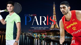 JUEGOS OLÍMPICOS PARIS 2024  DIA 1 Basket Tenis Natación Saltos [upl. by Ylro]