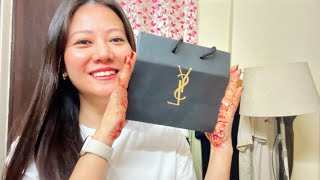 YSL Perfume Review is it worth the Hype  Skin care Haul  Korean Skin Care Product haul [upl. by Tomi]