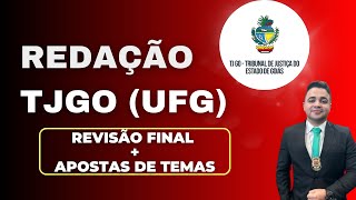 Redação TJGO UFG  Revisão final e apostas de temas  Redação Pontual [upl. by Nirmak]