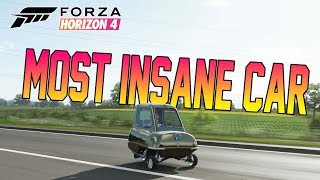 Forza Horizon 4  WORLDS SMALLEST CAR WITH MOTORBIKE ENGINE INSANE [upl. by Ayisan]