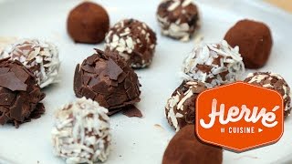 Truffes au CHOCOLAT pour Noël LA recette ultra facile [upl. by Anahs]