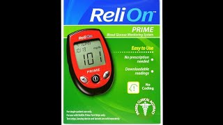 ReliOn diabetic supplies The Cost and How to use and test your blood glucose [upl. by Krm]