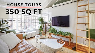 House Tours A 3350 Lofted Studio in NYCs Greenwich Village [upl. by Haldis]