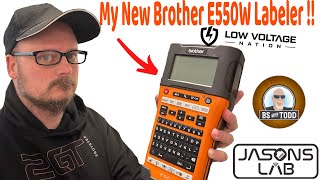 My Brother E550W Labeler UnBoxing [upl. by Tterej411]