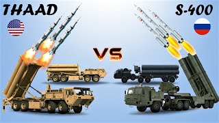 THAAD USA vs S400 Russia  Comparison between two Air Defense System [upl. by Ycak402]