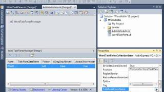 Creating custom Word task panes Left task pane VBNET C [upl. by Alliehs488]