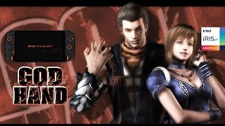 ONEXPLAYER i7 1185G7  God Hand  PCSX2 PS2 Emulator Iris Xe Performance [upl. by Nealson]