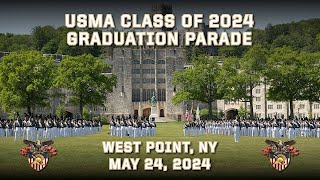 West Point Class of 2024 Graduation Parade on the Plain in West Point NY May 24 2024 [upl. by Aoht880]