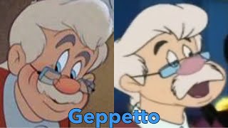 Geppetto  Movie Evolution 1940  2002 Mickey’s House Of Villains [upl. by Gennie955]