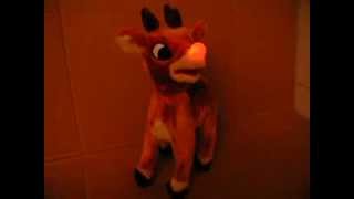 Rudolph the red nosed reindeer anamatronic Gemmy toy [upl. by Algie]