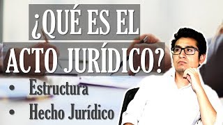 EL ACTO JURÍDICO  Hecho Jurídico  Estructura del acto jurídico [upl. by Aisats]