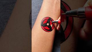 Mangekyou Sharingan eye tattoo ideatattoo tattooideas tattooartist animeart shorts anime [upl. by Horner253]