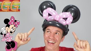 como hacer orejas de MINNIE MOUSE con globos  globoflexia facil  figuras con globos [upl. by Er]