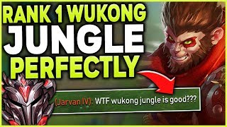 HOW TO PLAY WUKONG JUNGLE PERFECTLY IN SEASON 9 RANK 1 WUKONG PLAYER  League of Legends [upl. by Neros]