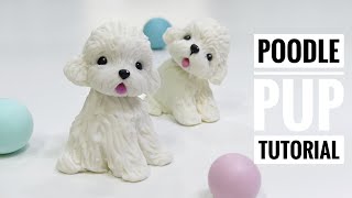 POODLE PUP TUTORIAL  clay modeling  小貴賓教學  黏土捏塑 [upl. by Gent891]