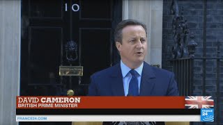 Brexit UK prime minister David Cameron addresses British voters on leaving the EU [upl. by Ylime330]