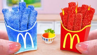 CHEETOS or TAKIS 🔥 I Made McDonalds French Fries Better in Tiny Kitchen 🍟 Tina Mini Cooking [upl. by Ardiedak]