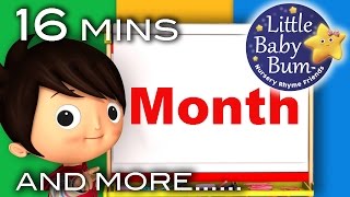 Months Of The Year Song  Plus More Nursery Rhymes  Original Song by LittleBabyBum [upl. by Ecirahc]