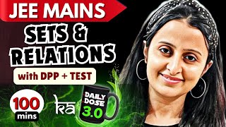 JEE MAINS 2025  SETS amp RELATIONS  30 THEORY Qs  DPP Video Solutions  CBT TEST  NEHA AGRAWAL [upl. by Naujat]