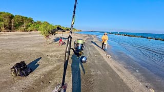 Fishing the Galveston South Jetty with GOLD lures and this happened S8 E12 [upl. by Topper357]