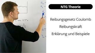 NTG Theorie  Reibungsgesetz nach Coulomb Reibungskraft Erklärung und Beispiel [upl. by Kcirdec]