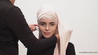 Duru Ecardin Garnie Practical Jersey Hijab Tutorial [upl. by Yrmac]