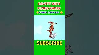 COYOTE HUNT ROAD RUNNER  FLYING SHOES  FUNNY CARTOON [upl. by Adalai]