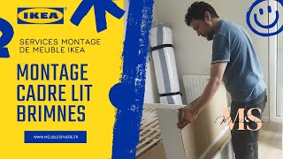 Montage dun cadre de lit Brimnes avec rangement Ikea en Timelapse  Montage de meuble [upl. by Colman803]