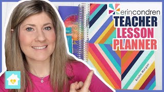 20202021 ERIN CONDREN TEACHER LESSON PLANNER WALK THROUGH amp REVIEW [upl. by Jeremias154]