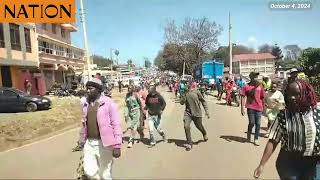 Nyeri residents storm out of public participation venue protest DP Gachagua ouster [upl. by Burrows749]