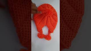 knitting ladies cap  woolen new cap design knittingdesign youtubeshorts handknitting [upl. by Ahselrak]