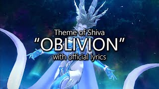 quotOblivionquot with Official Lyrics Shiva Theme  Final Fantasy XIV [upl. by Dnyletak]