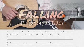 Trevor Daniel  Falling  Fingerstyle TABS  Daniel Lavapiez [upl. by Netsrak318]