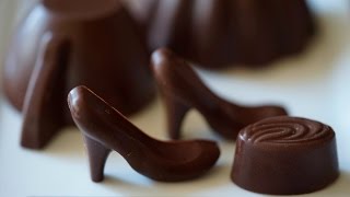 Homemade Molded Chocolate  Candy Making [upl. by Aisatsanna722]